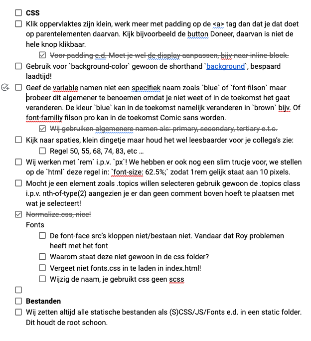 Opdracht 1 feedback