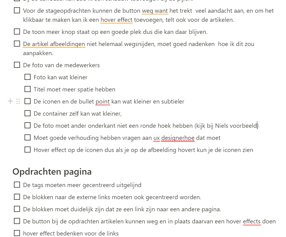 Feedback over de Figma ontwerp 